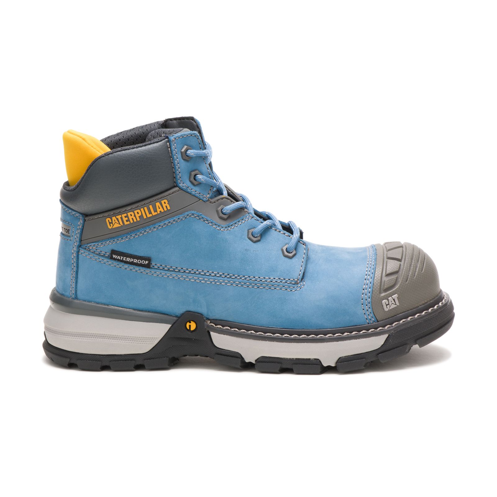 Caterpillar Boots Karachi - Caterpillar Excavator Superlite Waterproof Nano Toe Womens Work Boots Blue (103692-LIF)